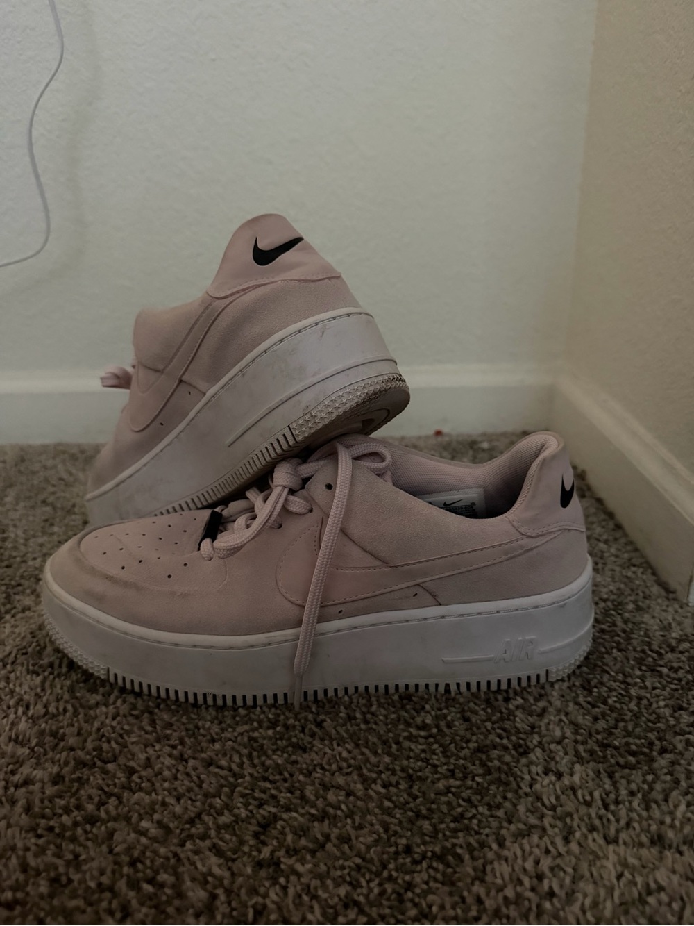 Nike Women’s Blush Pink Platform Sneakers